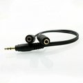 Sanoxy 1.5FT 2 Female to 1 Male Gold Plated 3.5mm Audio Y Splitter Headphone Cable SANOXY-CABLE28